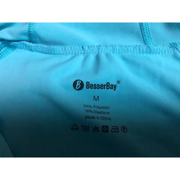 Besserbay sz M COVERUP Shirt Dress Hooded RASH GUARD zipper UPF 50+ Pockets Z22 - Picture 5 of 8